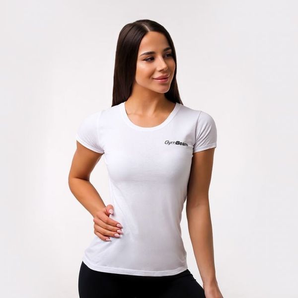 Dámske tričko Basic White - GymBeam, veľkosť L