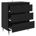 vidaXL Servírovacia skriňa Čierny dub 60 x 35 x 70 cm Kompozitné drevo