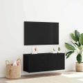 vidaXL Zostava TV skriniek 100 x 30 x 41 cm Čierny dub