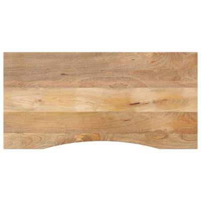 vidaXL Stolová doska so zakrivením 110x60x2,5 cm surový mangový masív