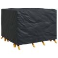 vidaXL Obal na nábytok Čierna 135 x 135 x 90 cm 420D Oxford tkanina
