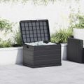 vidaXL Úložná krabica do záhrady Plast 77,5 x 54,5 x 53 cm Antracit