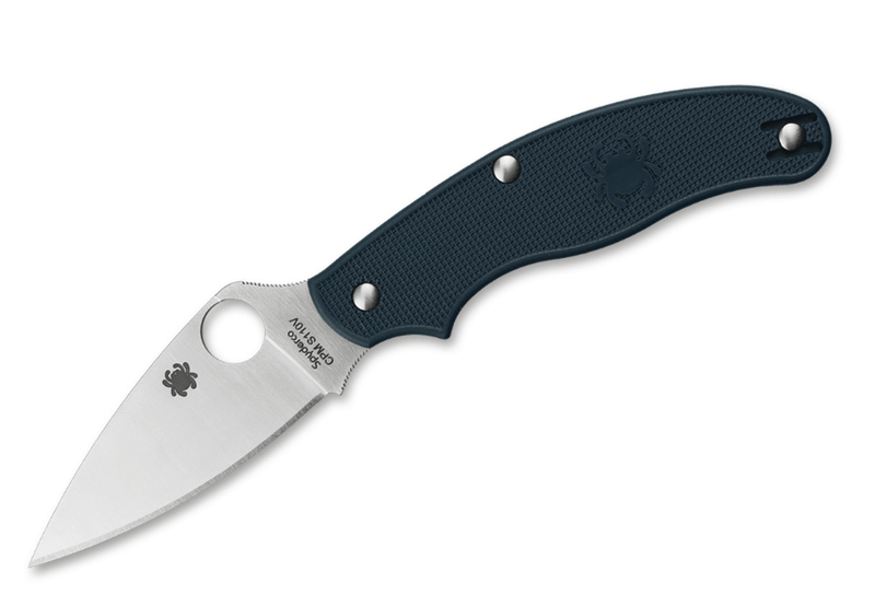 Spyderco C94PDBL UK Penknife Dark Blue vreckový nôž 7,5 cm, Satin, tmavomodrá, FRN