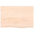 vidaXL Stolová doska 60x40x(2-4) cm neošetrený dubový masív