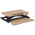 vidaXL Nastaviteľný pracovný stôl 60x40x(13-41,5) cm oceľ a spr. drevo
