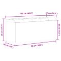 vidaXL Úložná lavička Čierny dub 102 x 42 x 45 cm Kompozitné drevo
