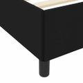 vidaXL Posteľ s pružinovým rámom Čierna 100 x 200 cm látka