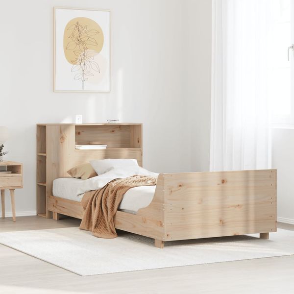 vidaXL Posteľ bez matraca 90x190 cm masívna borovica