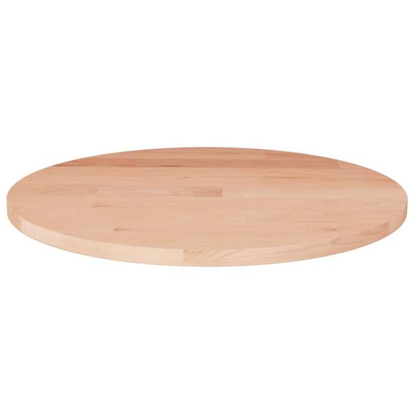 vidaXL Okrúhla stolová doska Ø50x1,5 cm neošetrený dubový masív
