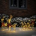 vidaXL Sob s sane 160 LED Teplá biela 30 x 12 x 55 cm PET