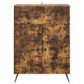 vidaXL Servírovacia skriňa Dymový dub 66 x 34,5 x 90 cm