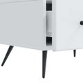 vidaXL TV skrinka Biela 147 x 34,5 x 30 cm Kompozitné drevo