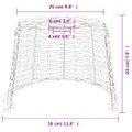 vidaXL Tienidlo na stropnú lampu hnedé Ø30x20 cm prútené