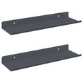 vidaXL Závesná polica 2 ks Antracit 30 x 9 x 2,5 cm Oceľ