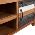 vidaXL TV stolík, akáciový masív 120x35x40 cm