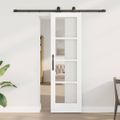 vidaXL Posuvné dvere ORKDAL 61 x 198,5 cm Biela a čierna