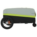 vidaXL Vozík za bicykel, čierno zelený 30 kg, železo