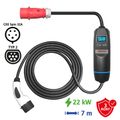 Prenosná nabíjačka SECTRON 7m /32A, 400V, CEE 5pin - Type 2/