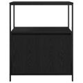 vidaXL Kúpeľňová skrinka s policami dub čierny 76,5x35x95 cm