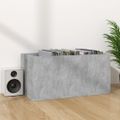 vidaXL Úložný box na vinyly, betónovo sivý 71x34x36cm kompozitné drevo