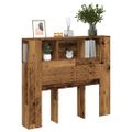 vidaXL Skrinka na čelo postele staré drevo 120x19x104,5 cm komp. drevo