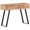 vidaXL Konzolový stolík 100x35x76 cm akáciový masív s prirodzenými okrajmi