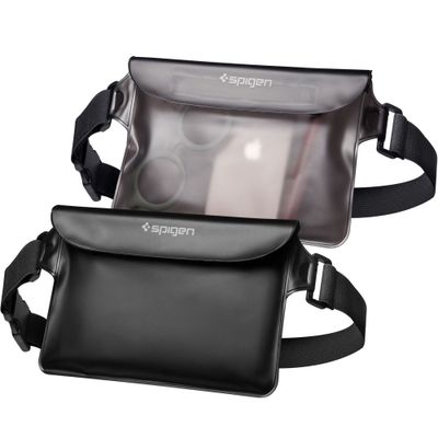 Spigen A620 Universal Waterproof Waist Bag 2-Pack čierny