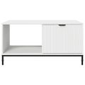 vidaXL Konferenčný stolík Biela 90 x 49 x 46 cm Kompozitné drevo