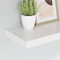 vidaXL Plávajúce nástenné police 2 ks, biele 40x23,5x3,8 cm, MDF
