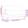 vidaXL Obal na 2-miestnu lavicu 137x97x48/74 cm 600D oxford