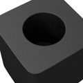 vidaXL Držiak zásuvky 12 ks Čierna 15 x 15 x 15mm PP kopolymér