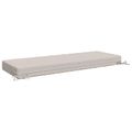 vidaXL Podložka na sedadlo SOEST 100% polyester Biela 120 x 40 x 10 cm