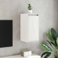 vidaXL Nástenné skrinky 2 ks biele 30x30x60 cm masívna borovica
