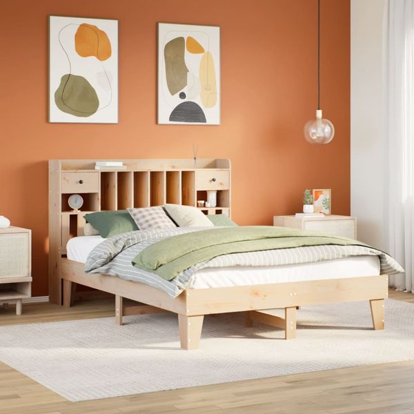 vidaXL Posteľ bez matraca 140x200 cm masívna borovica