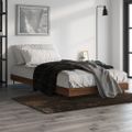 vidaXL Posteľný rám bez matraca hnedý dub 90x200 cm kompozitné drevo
