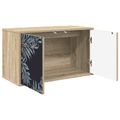 vidaXL Nástenný TV kabinet DOKKUM 69 x 33 x 40 cm Dub sonoma