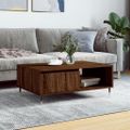 vidaXL Konferenčný stolík hnedý dub 90x60x35 cm kompozitné drevo
