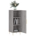vidaXL Komoda sivý dub sonoma 34,5x34x90 cm spracované drevo