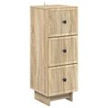 vidaXL Zásuvkový kabinet Dub sonoma 33 x 34,5 x 90 cm Kompozitné drevo