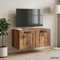 vidaXL Nástenná TV skrinka Nástenný Staré drevo 59,5 x 31 x 30 cm
