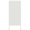 vidaXL Komoda biela 68x39x89 cm oceľ