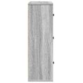 vidaXL Knižnica sivý dub sonoma 60x24x76,5 cm kompozitné drevo