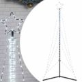 vidaXL LED vianočný stromček 483 LED studená biela 240 cm