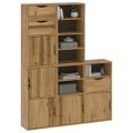 VidaXL Bočná skrinka 5 ks "ODDA" 40x24x79 cm borovicový masív