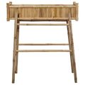 vidaXL Záhradný kvetináč s držiakom Prírodná 100 x 38 x 114 cm Bambus