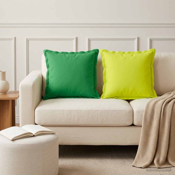 vidaXL Poťah na podložku 2 ks HOUTEN Zelená 30 x 30 cm Polyester