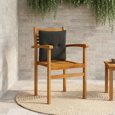 vidaXL Vankúš na chrbát PUTTEN 100% polyester Čierna 40 x 40 x 10 cm