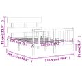 vidaXL Posteľný rám s čelom medovohnedý 120x200 cm masívne drevo