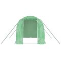 vidaXL Fóliovník s oceľovým rámom zelený 4 m² 2x2x2 m