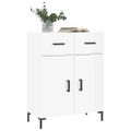 vidaXL Komoda lesklá biela 69,5x34x90 cm spracované drevo